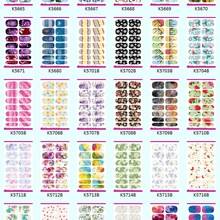 10 шт набор цветные наклейки для ногтей металлические капли воды