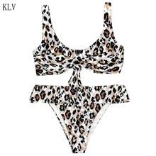 Женский сексуальный комплект бикини винтажный Леопардовый