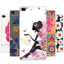 Цветной чехол с мультяшным дизайном для Huawei P8 lite окрашенный