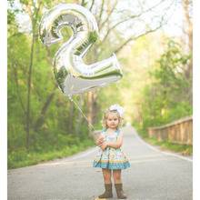 32 дюймовые розовые золотые серебряные воздушные шары из фольги