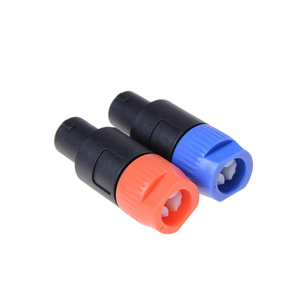 Speakon 4 Pin Male Plug Compatible Audio Cable Connector 2Pcs/lot