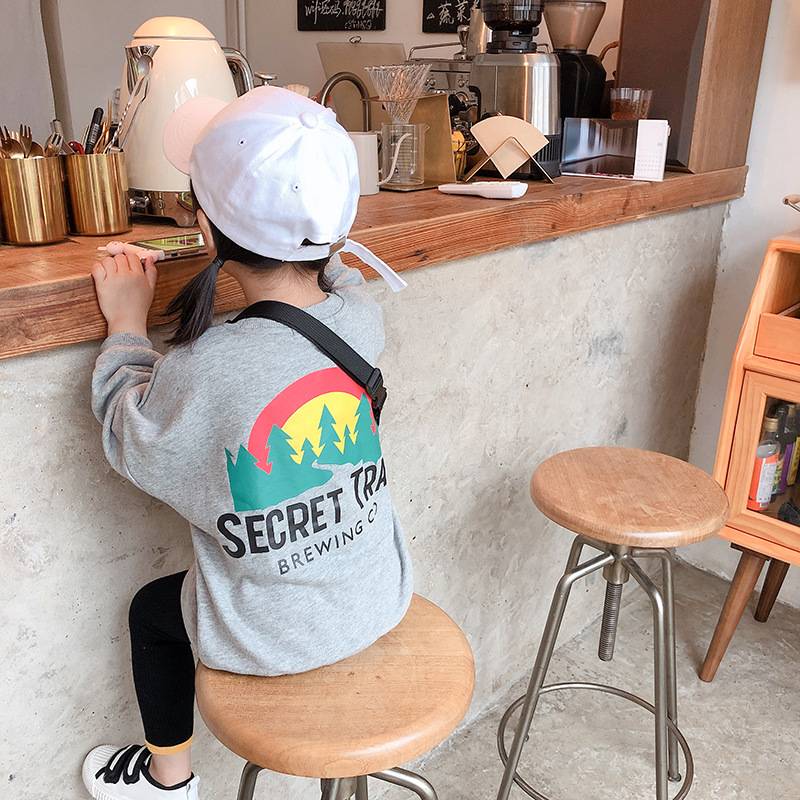 Осенние модные повседневные свитшоты с принтом в виде леса для мальчиков