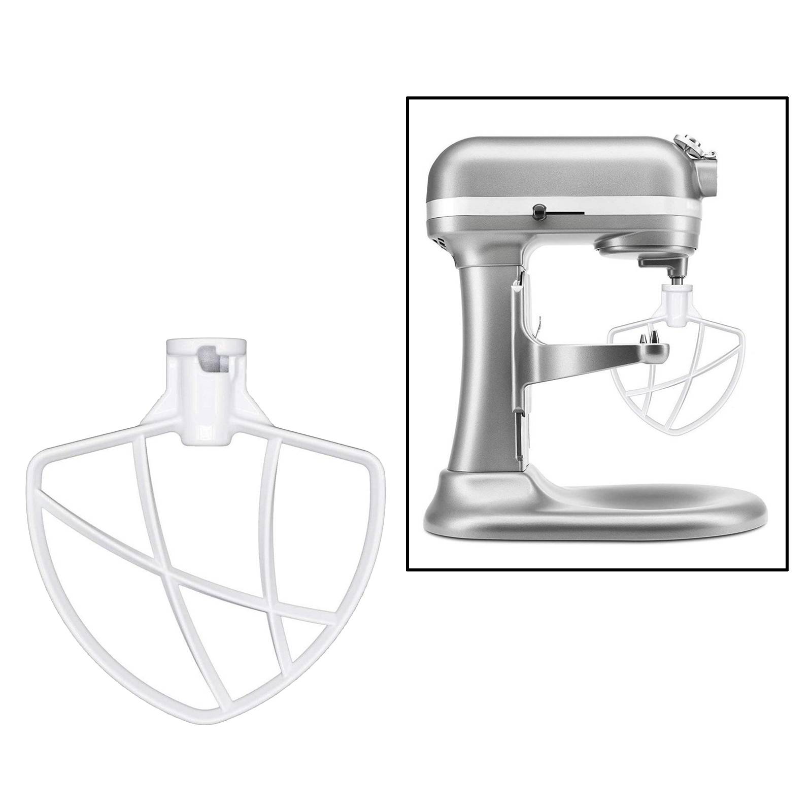 Kitchen Aid Flat Beater Coated Aluminum Stand Mixer Blade 6 qt Dough Mixer Paddle Fit for Model KP26M1X KP26M8X KB26G1X