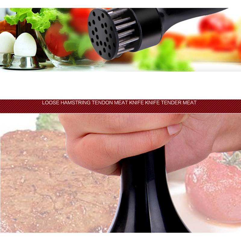 24-Pin Household Round Stainless Steel Steak Tender Meat Needle Pork Meat Tenderizer Rib Breaker Kitchen Cook Tools Meat Hammer 4