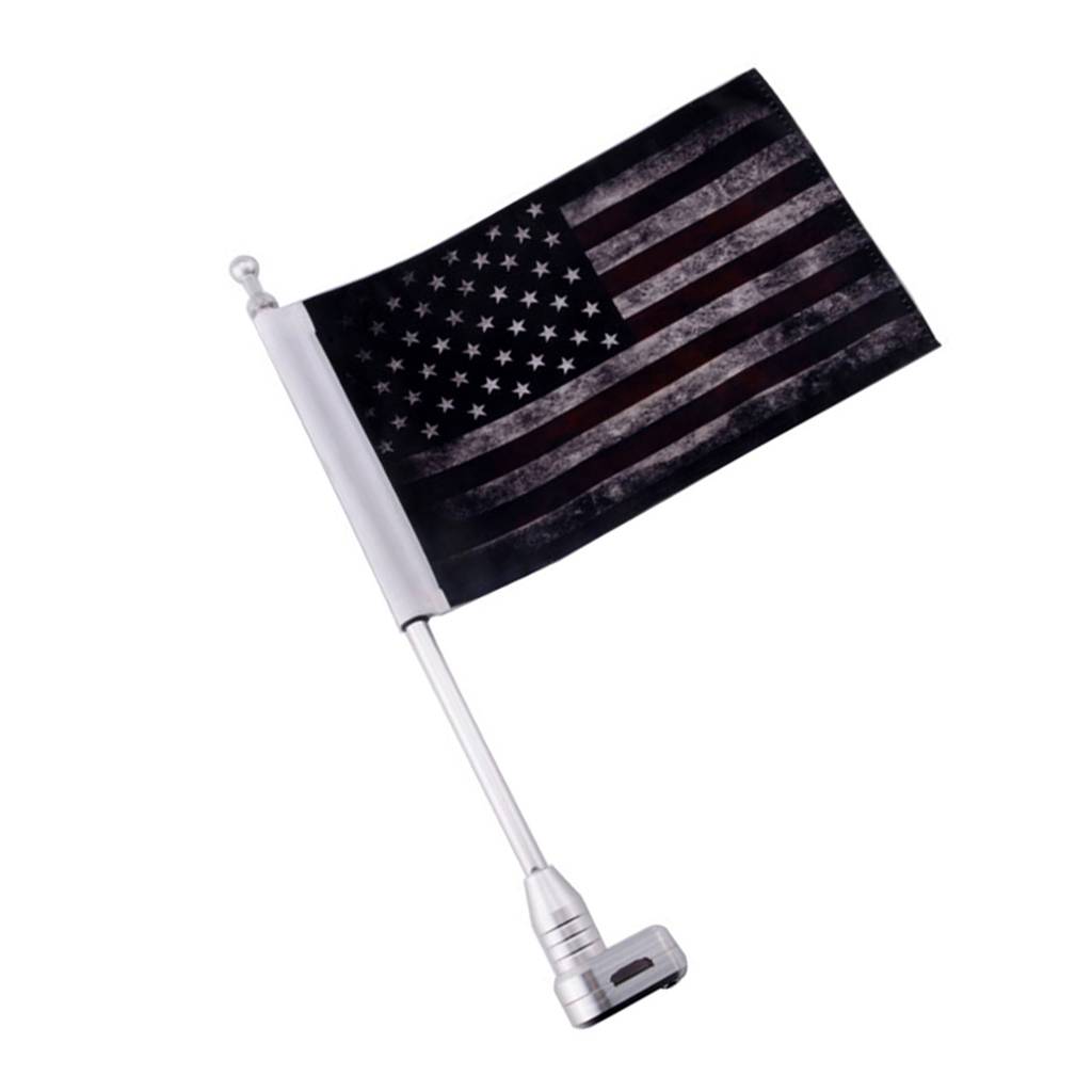 Motorcycle US Flag, Retro Style America Motorcycle Flag 10 x 7 Inch Replacement Flags for Pole , Pack of 1