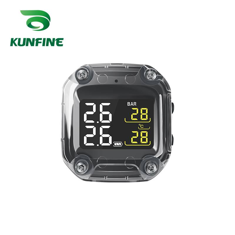 Waterproof Smart Motorcycle TPMS Tyre Pressure Monitoring System Digital LCD Display  Security Alarm Systems With 2 Sensors M3-C-WI MAIN (4)