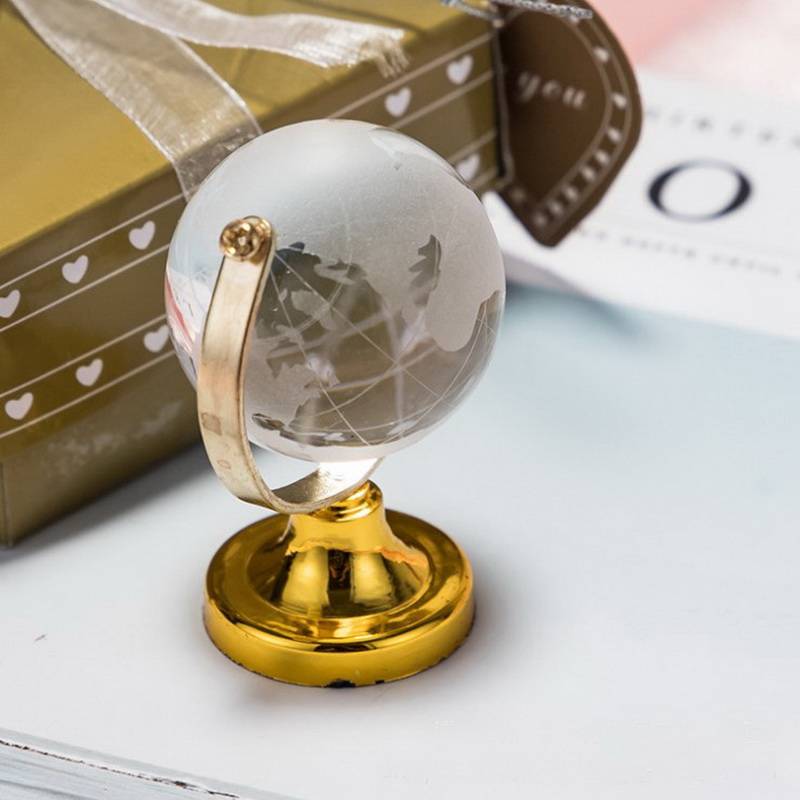 (5 шт./лот) Бесплатная доставка + кристаллический глобус с Золотая основа в подарок