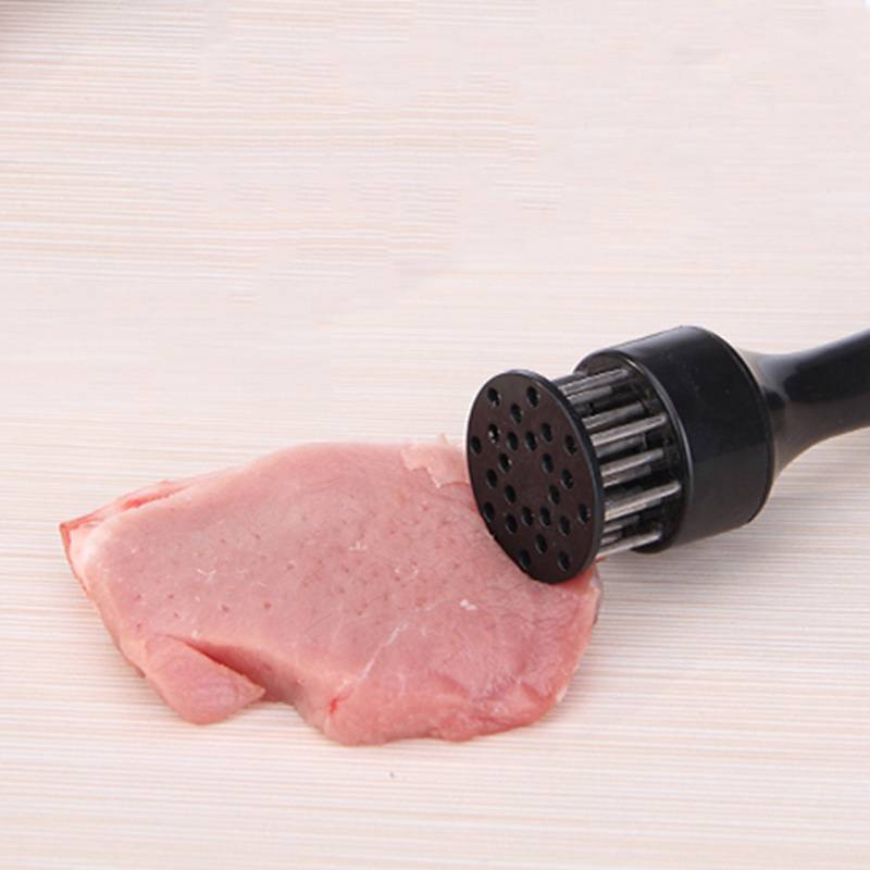 24-Pin Household Round Stainless Steel Steak Tender Meat Needle Pork Meat Tenderizer Rib Breaker Kitchen Cook Tools Meat Hammer 6