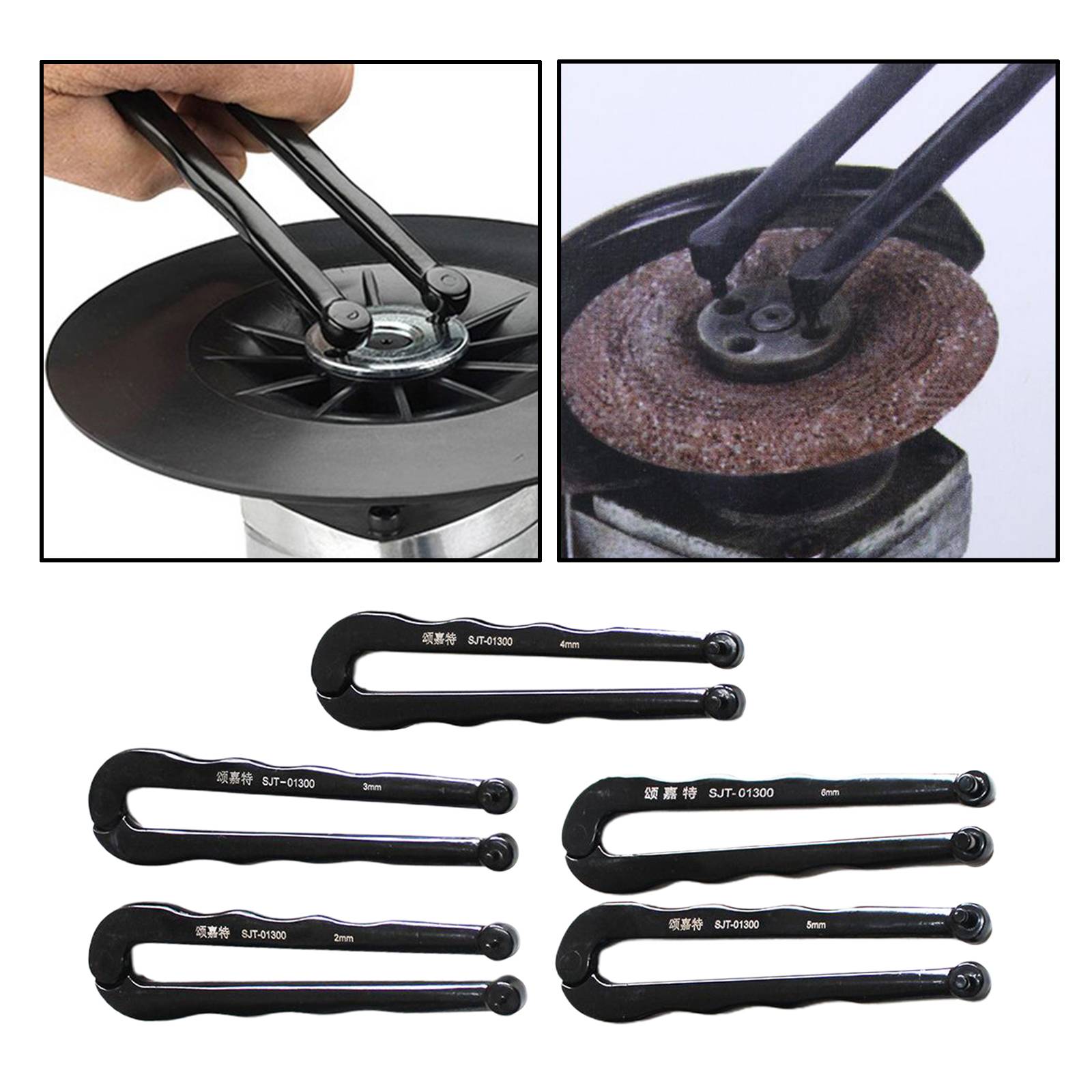 Adjustable Pin Wrench Angle Grinder Spanner Key 130mm Spacing