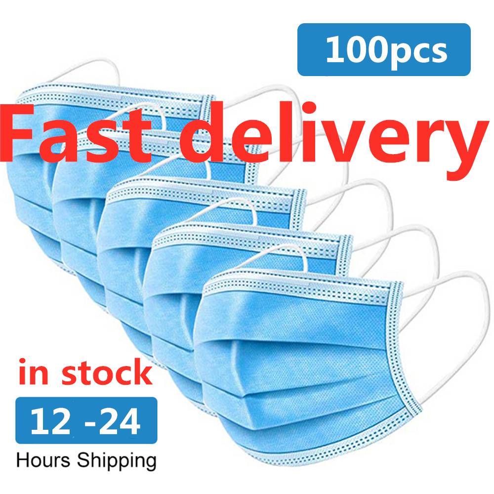 Fast-send-within-1-day-10-50-PCS-Disposable-Protective-Mask-3-Layers-Anti-Bacterial-dust