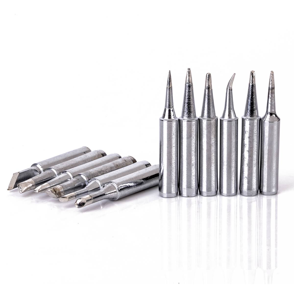 Mayitr 12pcs Pratical Solder Iron Tip 900M-T Soldering Tips Set For 936/937/928 Soldering Station Repair Tool