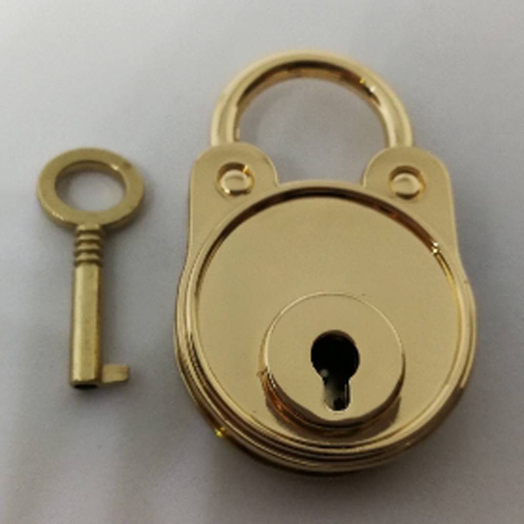 Brass Padlock 47mm Mini Lock Keyed Luggage Jewelry Diary Small Locks Private Money Box Savings Bank Keyed Padlocks
