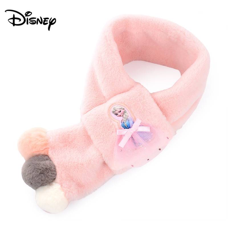 Детский шарф Disney для девочек зимний теплый плюшевый принцессы со льдом и снегом