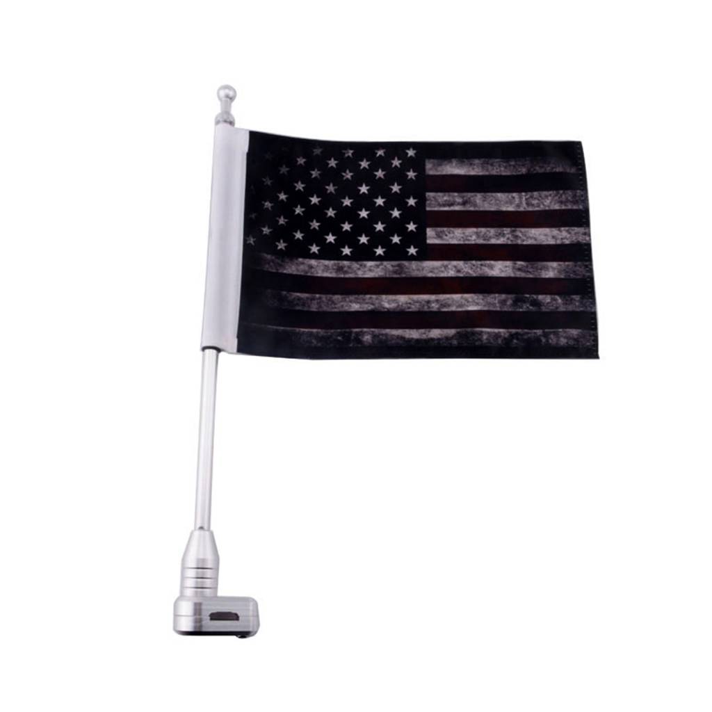 Motorcycle US Flag, Retro Style America Motorcycle Flag 10 x 7 Inch Replacement Flags for Pole , Pack of 1