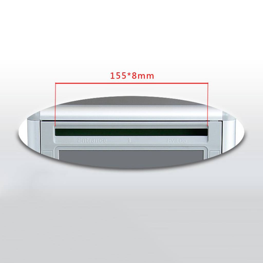 2packs Aluminium Alloy Wall Mounted Mailbox Lockable Letterbox Post Box Vertical Locking Drop Mail Box