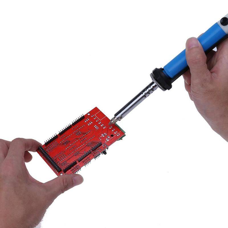 High Quality EU 2in1 30W 40W 110V 220V Soldering Iron PCB Solder Sucker Desoldering Vacuum Pump Welding Tool
