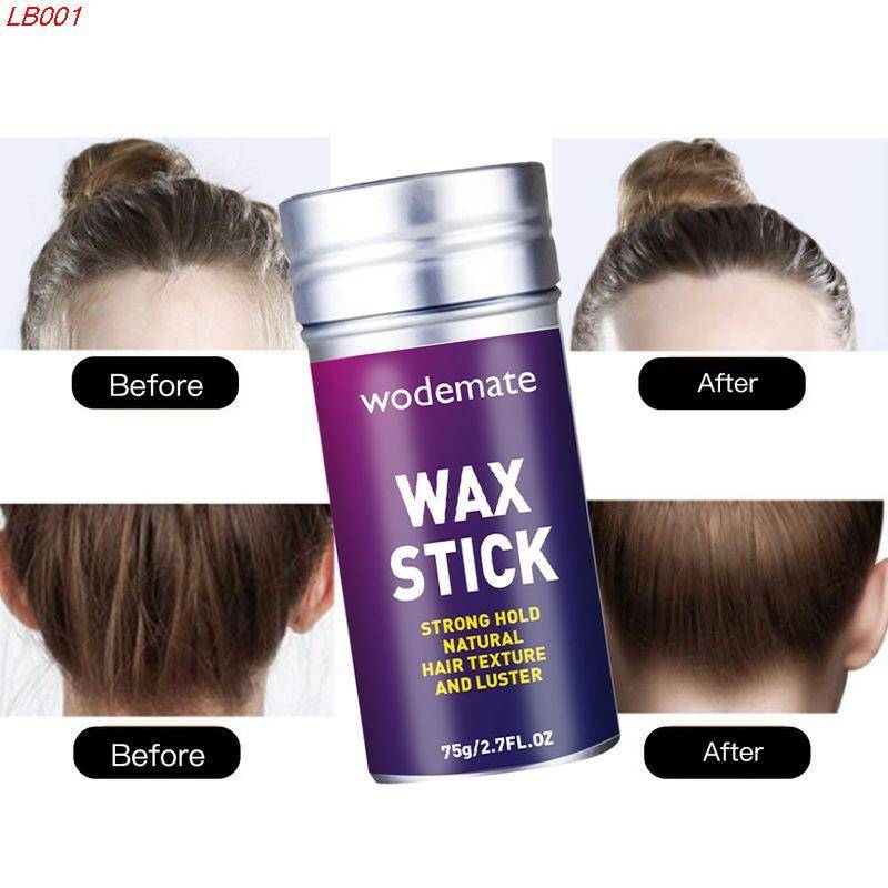 60/75g Hair Styling Stick Hair Wax Finishing Cream Not Greasy Rapid Short Body Creams Broken Hair Styling Cream Pomade Stick