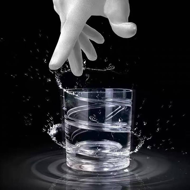 Вращающийся стакан для виски объемом 285 мл старомодный с кристаллами вина чашка