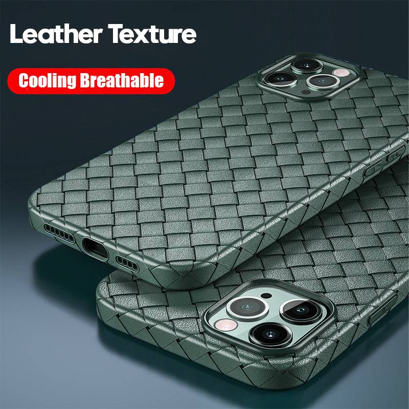 Дышащий сетчатый чехол для iPhone 14 13 Pro Max 11 12 XS Mini X XR 7 8 Plus SE 2 Matte BV Плетеный мягкий