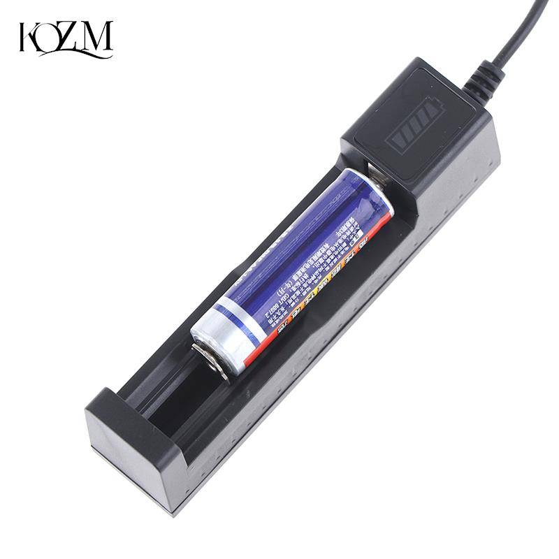 Универсальный 1 слот Батарея USB Зарядное устройство адаптер светодиодный