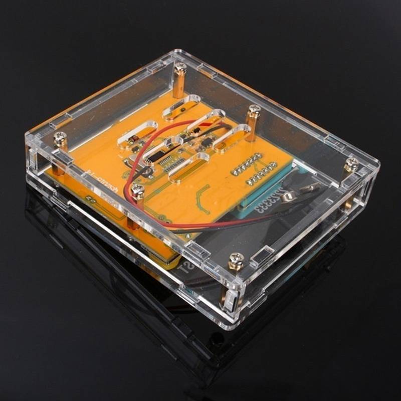 LCR-T4 LCD Graphical Transistor Tester Resistance Capacitance ESR Meter w Case