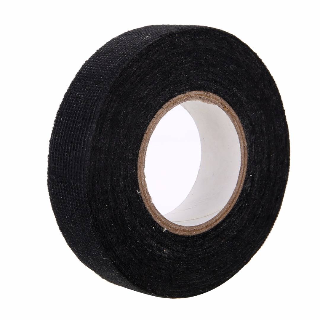 1pc Heat-resistant Wiring Harness Tape Looms Wiring Harness Cloth Fabric Tape Adhesive Cable Protection 19mm x 15M